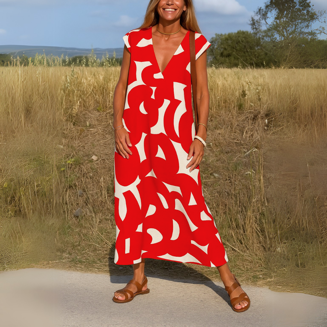 Anouk Abstract Maxi Dress