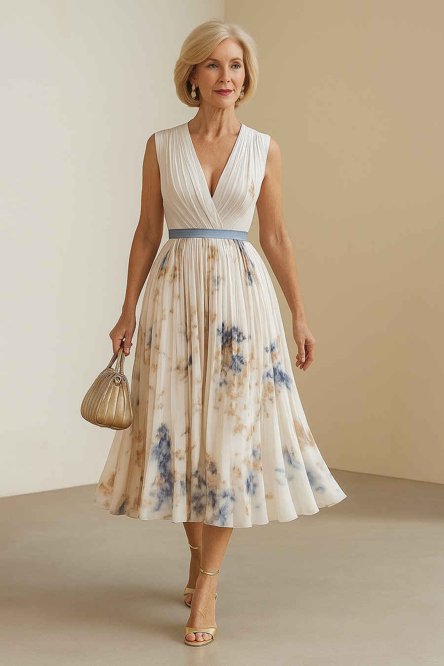 ELARA | DRESS WITH SOFT V-NECK