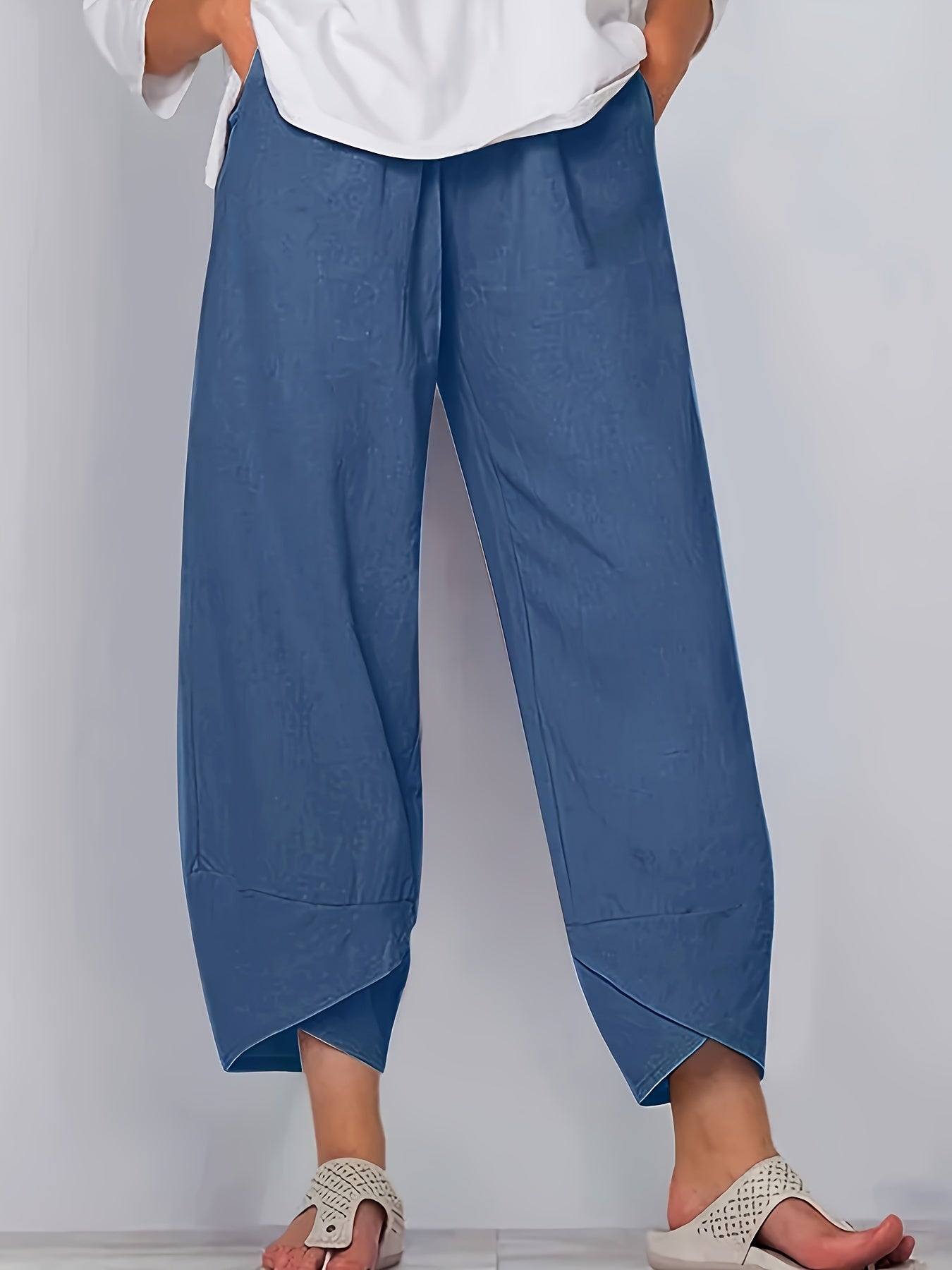 GLENDA | ASYMMETRICAL CROPPED TROUSERS