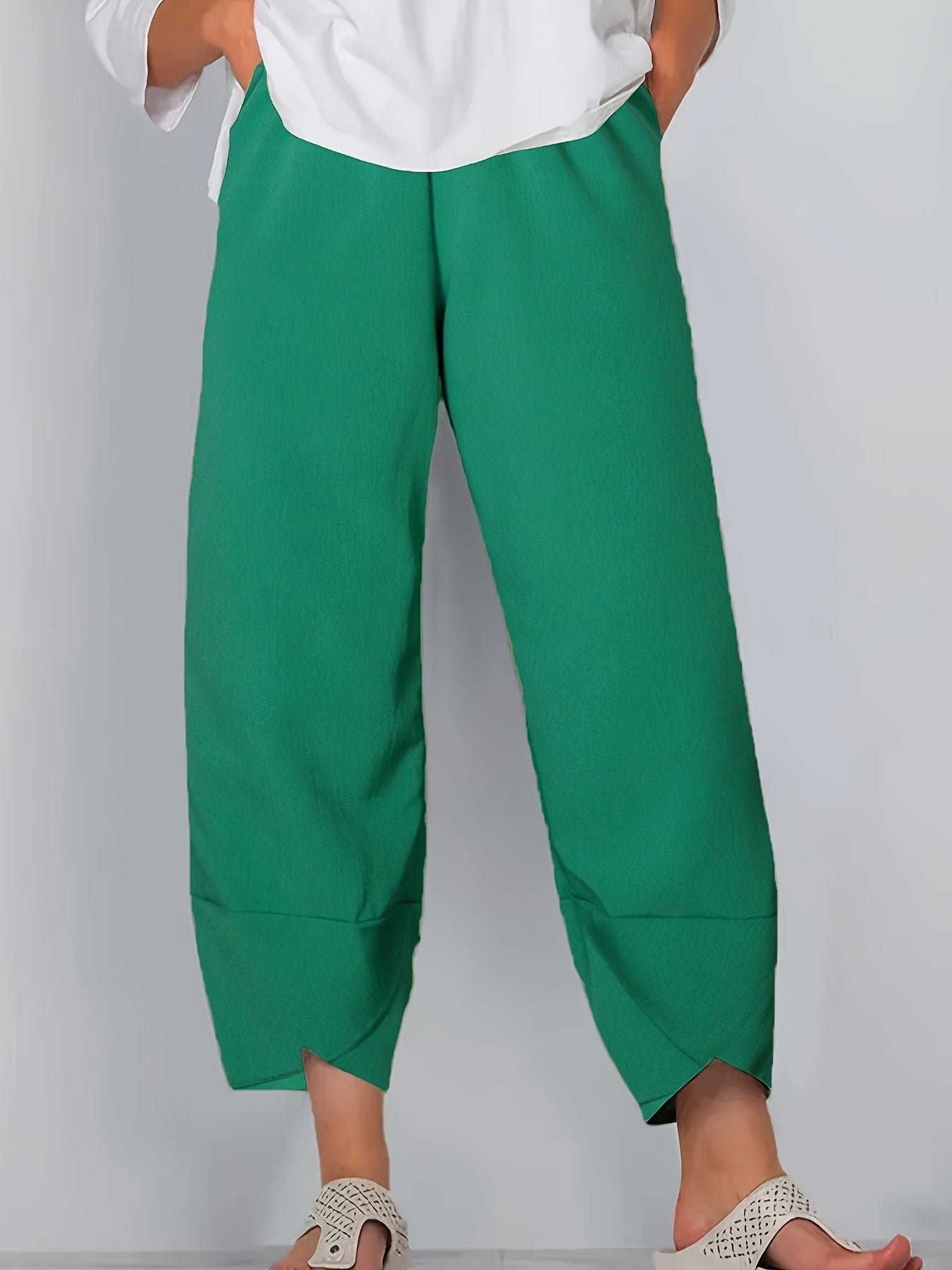 GLENDA | ASYMMETRICAL CROPPED TROUSERS