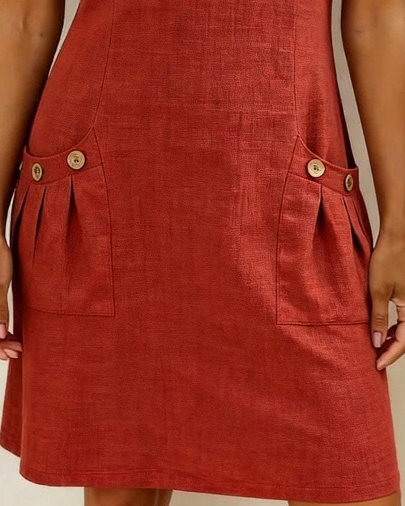 Manon Linen Zip Dress