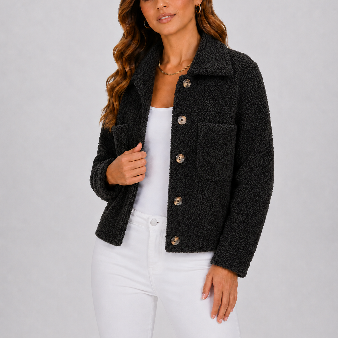 Alice | Casual Knit Blazer Autumn Jacket with Pockets