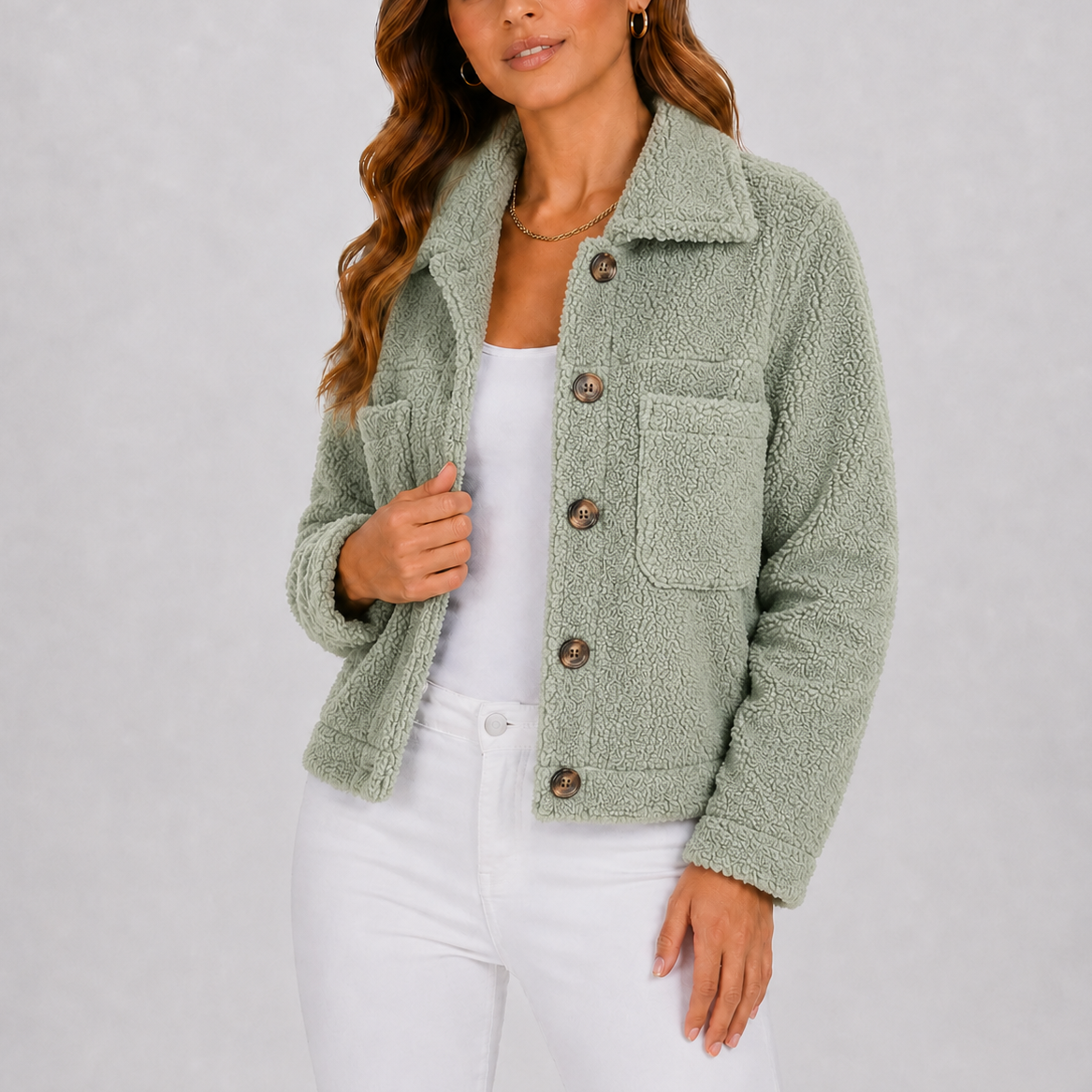 Alice | Casual Knit Blazer Autumn Jacket with Pockets