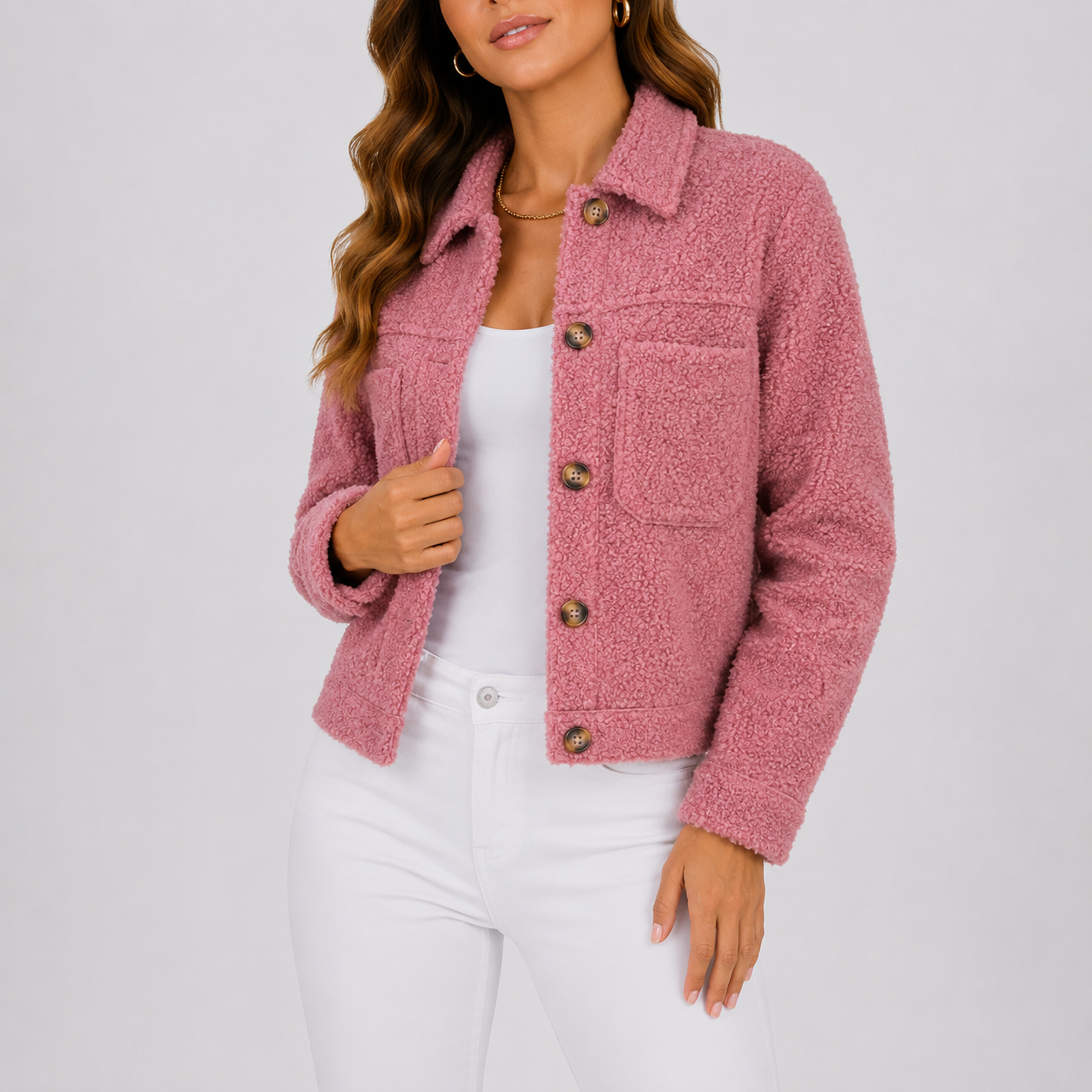 Alice | Casual Knit Blazer Autumn Jacket with Pockets