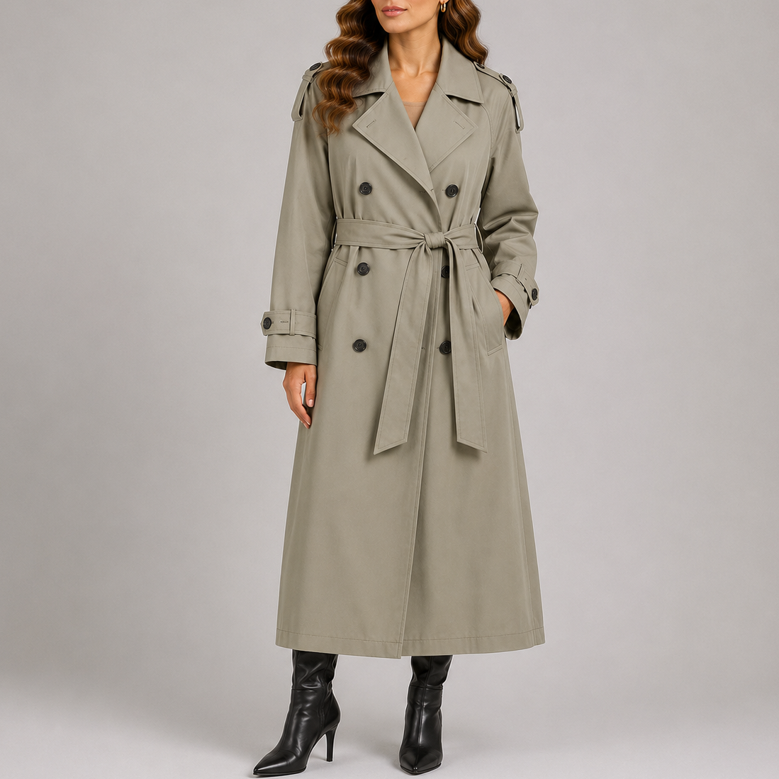 Camille | Classic Long Trench Coat