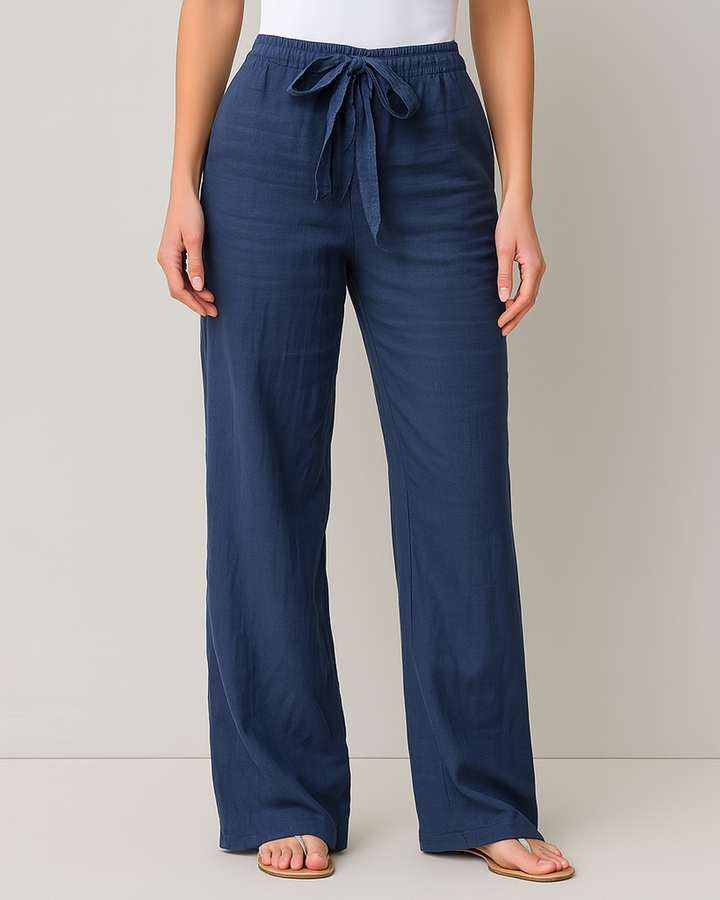 LORRAINE | EFFORTLESS TROUSERS WITH TIE BELT