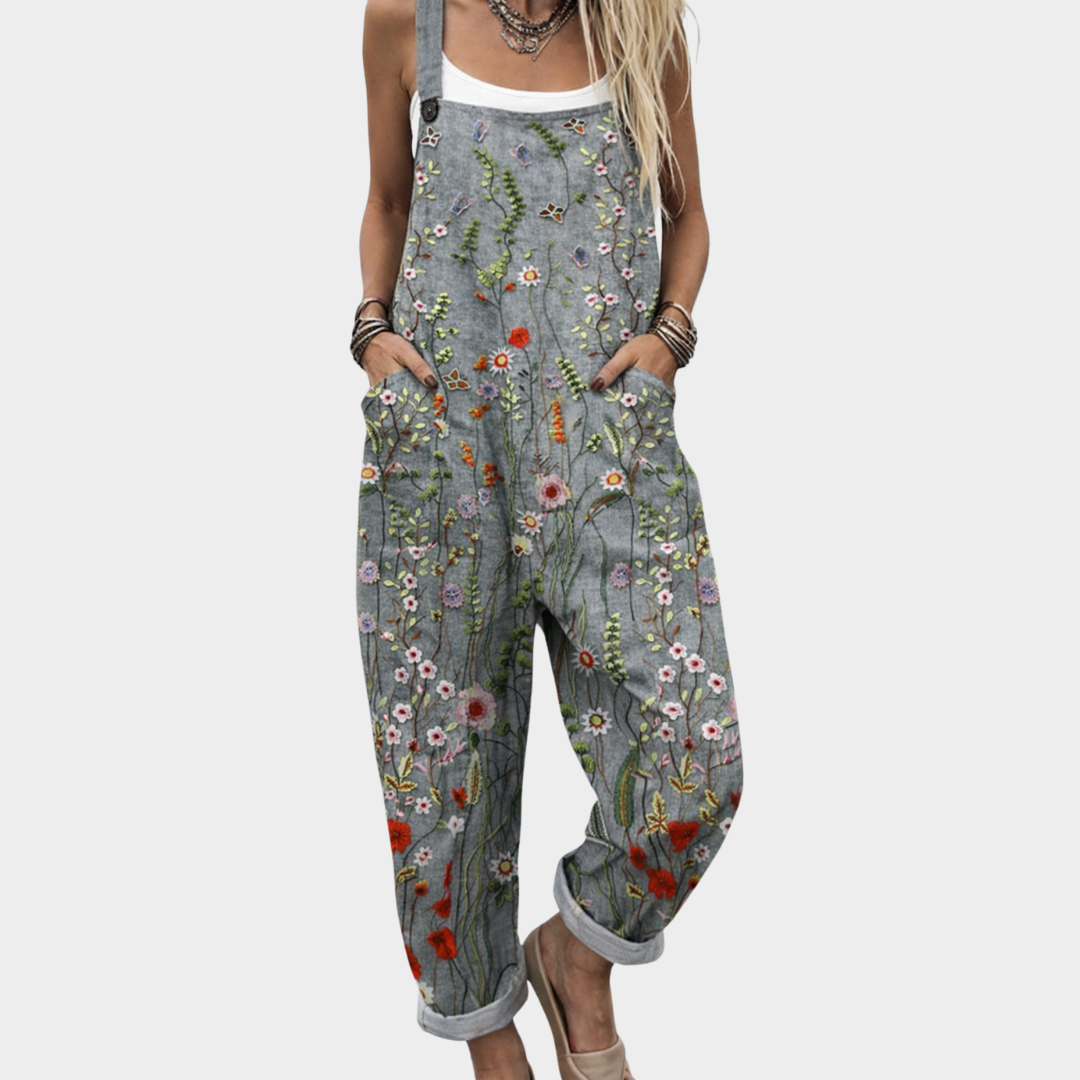 CLARA | COMFORTABLE PRINTED OVERALLS