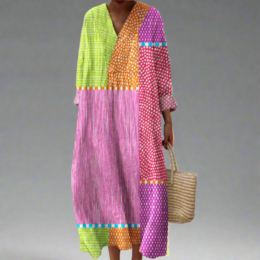 SIENNA | ELEGANT GEOMETRIC DRESS