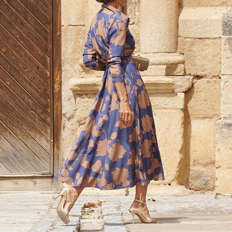 ÉLISE | ELEGANT LONG DRESS WITH LONG SLEEVES