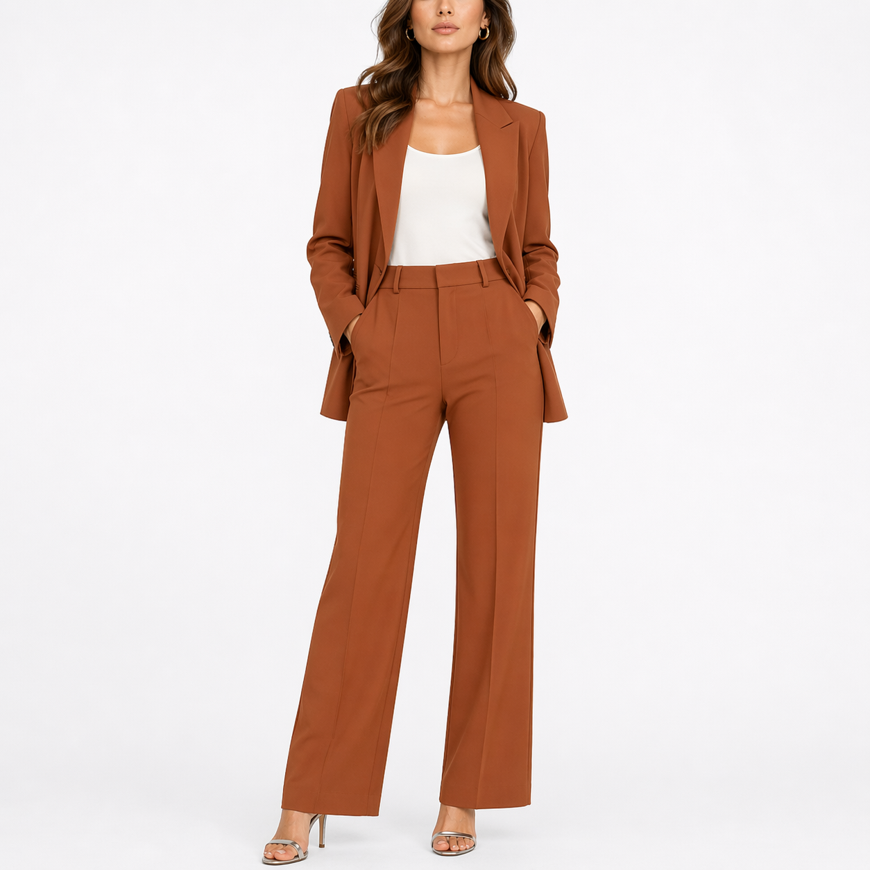Charlotte | Two-Piece Set with Blazer and Straight-Leg Pants