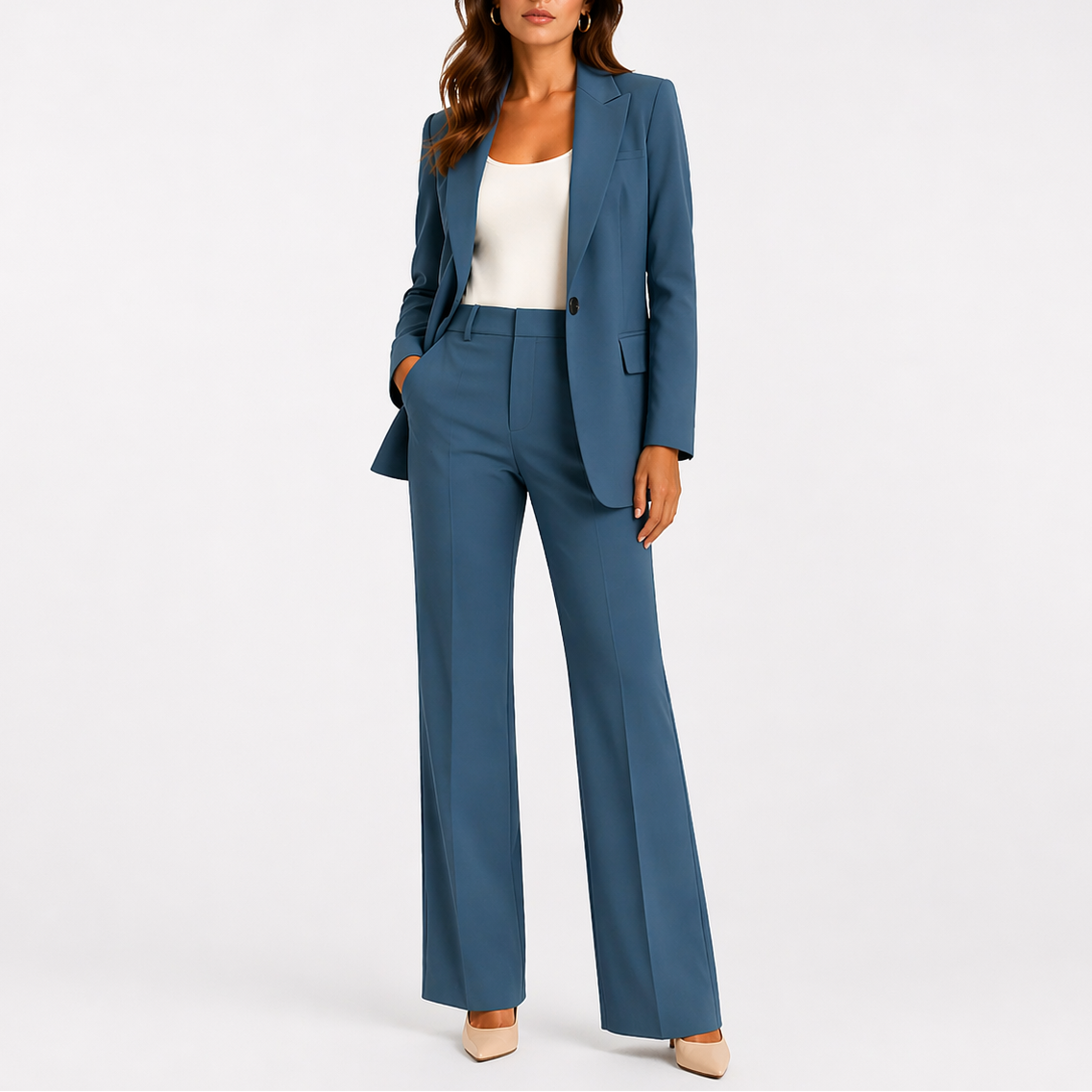Charlotte | Two-Piece Set with Blazer and Straight-Leg Pants