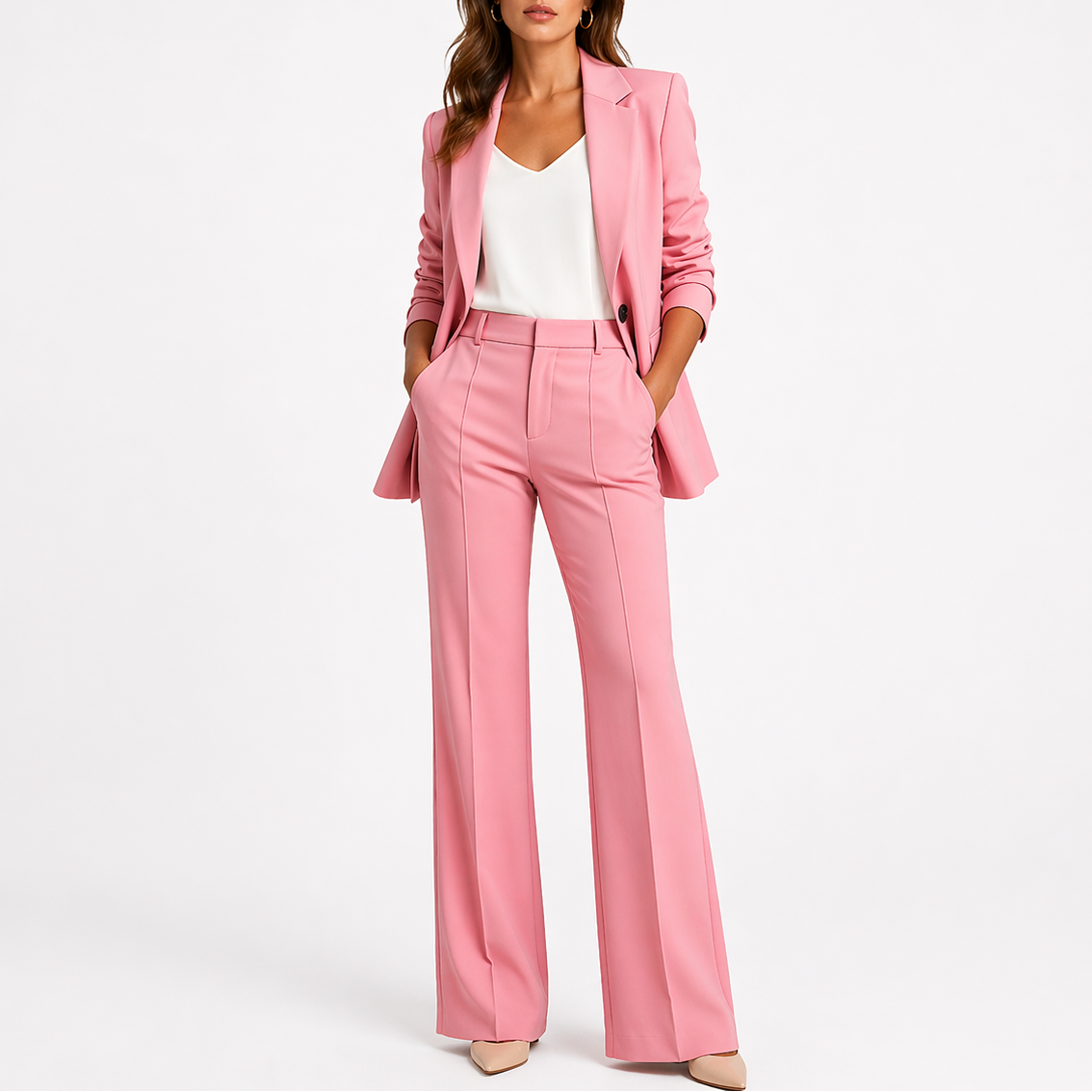 Charlotte | Two-Piece Set with Blazer and Straight-Leg Pants