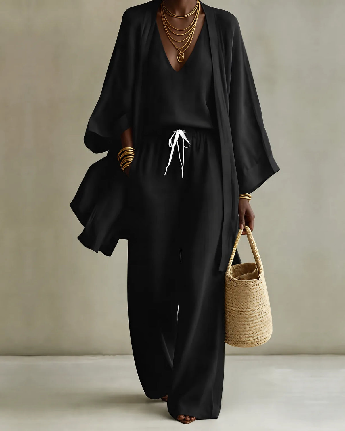 Tanisha | 3-piece Linen Look Set