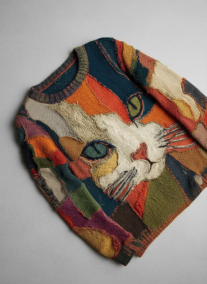 Zaira | Artistic Cat Statement Top